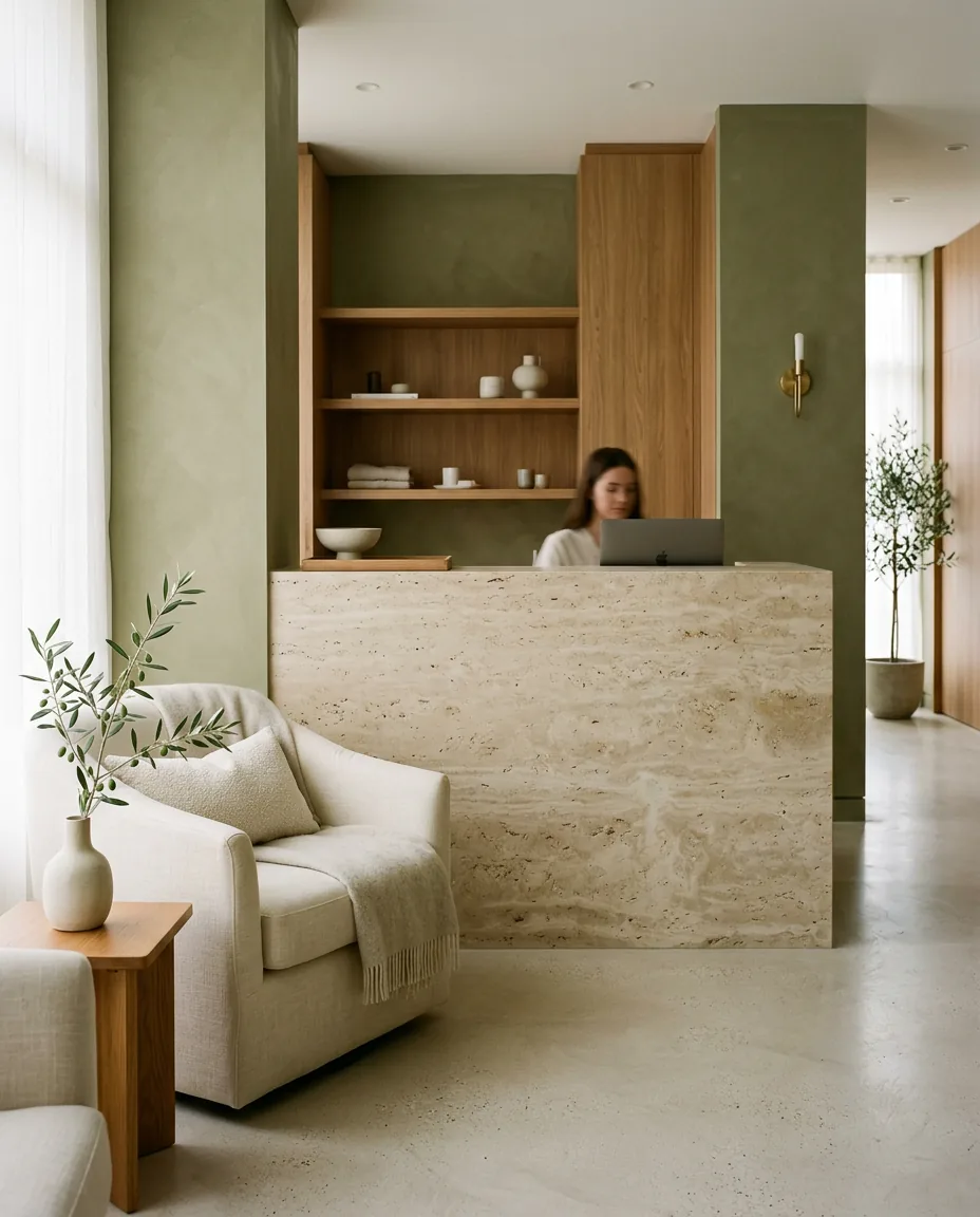 Klinik resepsiyon alanı